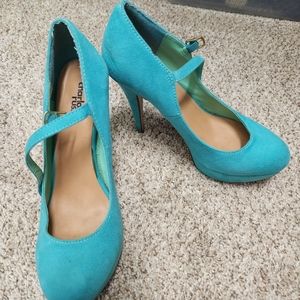 Teal size 8.5 heels